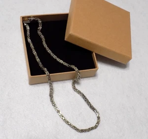 HAN 925 Silver Italy Byzantine Necklace 17 Inches - Picture 1 of 9