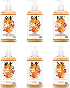 South of France Hand Wash – Orange Blossom Honey – 8 fl oz (236 ml) Pack Of 6 - Picture 1 of 3