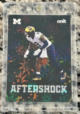 Derrick Moore 2025 Onit Athlete Michigan Wolverines Football Aftershock AS-4 - Image 1 of 2