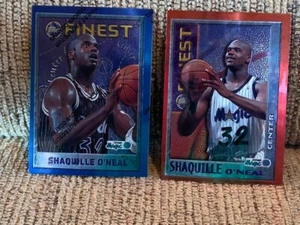 2x 1995-96 Topps Finest & Finest Mystery SHAQUILLE O'NEAL Orlando Magic Lot 1995 - Picture 1 of 3