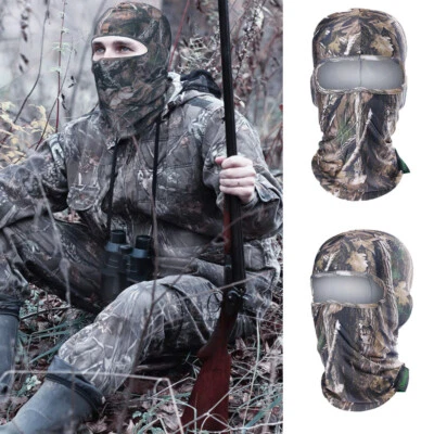 Camo Full Face Mask UV Protection Balaclava for Outdoor Hunting Tactical Hood - Image 1 of 4