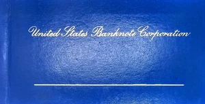 UNITED STATES BANKNOTE CORPARATİON SALESMAN SAMPLE BOOK" - Picture 1 of 6