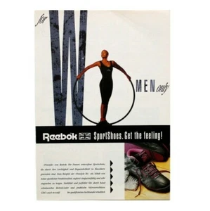 Vintage 1992 90s Reebok Freestyle Hi poster print ad advertising shoes sneakers - Picture 1 of 4