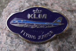 Distintivo spilla aereo KLM Airlines Holland Flying Junior Jumbo Jet Boeing 747 - Foto 1 di 2
