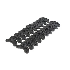 10 Pairs Black Rubber Sole Heel Savers Toe Plates Tap DIY Glue On Shoes Pad D - Picture 1 of 9