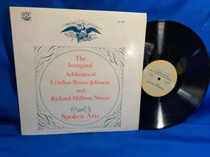 The Inaugural Addresses of Lydon Johnson & Richard Nixon LP President 1969 - Imagen 1 de 2
