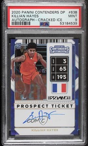 2020 Contenders Draft Picks Cracked Ice Ticket /23 Killian Hayes Rookie Auto RC