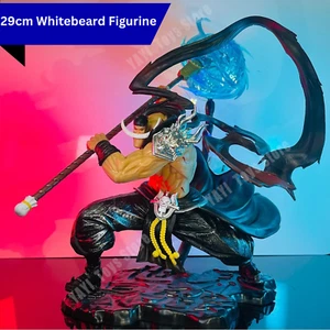 29cm One Piece White Beard LED Figure - Luffy Straw Hat Action PVC Statue - Picture 1 of 12
