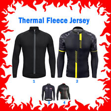 Thermal Jacket Winter Cycling Jersey Bike Warm Clothes Fleece Shirt Bicycle Wear