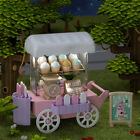 Jouets de pépinière échelle 1/12 miniatures maison de poupée crème alimentaire chariot à pain glace plastique
