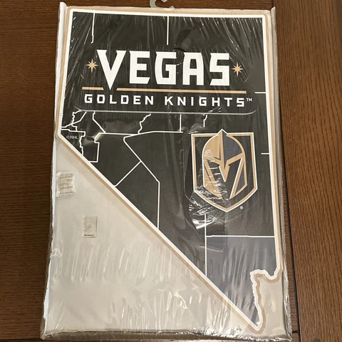 HTF Nevada NHL LAS VEGAS GOLDEN KNIGHTS HOCKEY TEAM WOODEN WALL DECOR PLAQUE Cover