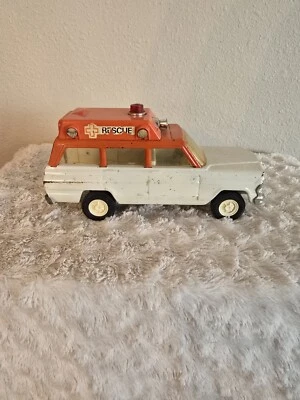 1970's TONKA Jeep Wagoneer RESCUE VEHICLE EMS Ambulance #53078 Vtg Responder - Image 1 of 4