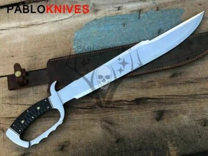 Rare Viking Style  J2 Steel Hunting War Battle BIG Bowie Micarta Handle - Picture 1 of 6