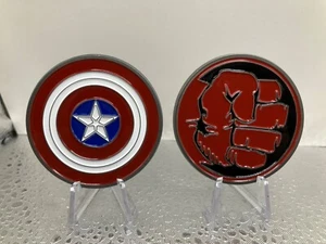 Captain America Brave New World 2" Medallion Challenge Coin, Antique silver - Picture 1 of 4