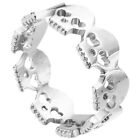Punk Skull Head Ring Gothic Skeleton Knuckles Statement Ring-GY