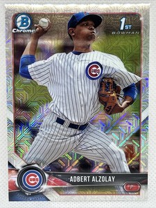 2018 Bowman Chrome Prospects Mega Box Mojo Refractor Adbert Alzolay #BCP145