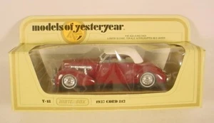 MATCHBOX MODELS OF YESTERYEAR PLUM 1937 CORD 812 Y-18-A5 - Picture 1 of 3