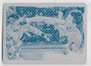 2011 TOPPS UFC MOMENT OF TRUTH CYAN PRINTING PLATE #161 Takeya Mizugaki 1/1 - Picture 1 of 1