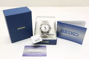 Seiko SUR013 Premier Silver Dial Stainless Steel Men's Quartz Watch - Picture 1 of 13
