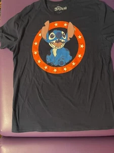 Disney Lilo And Stitch Mens Graphic Print T-Shirt Size Large F19 - Picture 1 of 6