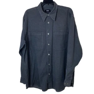 Hugo Boss Mens Button Down Size XL  Long Sleeve Shirt Gray - Picture 1 of 6