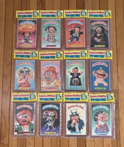FULL SET OF 12 1986 GARBAGE PAIL KIDS 3-D Wall Plak Adam Bomb MOC Sealed - Picture 1 of 2