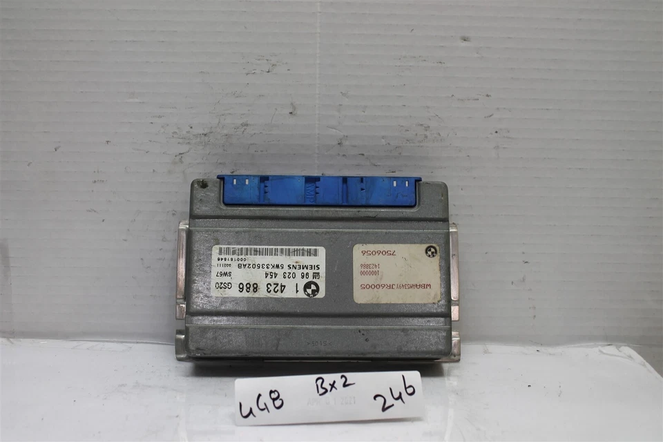 1423886GS20 BMW 528i 2000 Unidad de control de transmisión Módulo TCU 246 4G8-B2 Foto 1 de 4