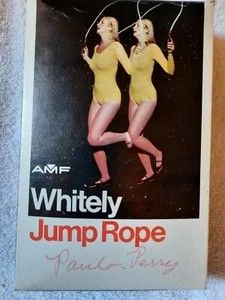 Jump Roap AMF Whitely Skip Rope #1R Original Box 1975 Wood Handles Vtg Fitness - Picture 1 of 5