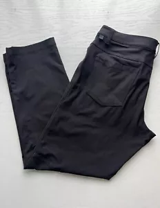 Lululemon Pantalone Uomo Slim Taglia 32x29 Warpstreme Nero - Foto 1 di 5
