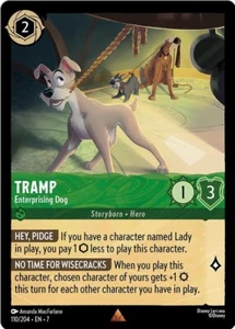 Tramp Enterprising Dog Non-Foil Disney Lorcana 110/204 Archazia's Island - Picture 1 of 1