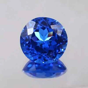 AAA Grade Natural Flawless Ceylon Blue Spinel Round Cut Loose Gemstone 12x12 MM - Picture 1 of 8