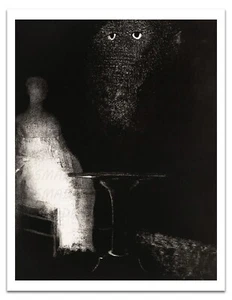 Unten sah ich die dampfenden Konturen einer menschlichen Form 1896 ODILON REDON Kunst Reprint - Bild 1 von 3