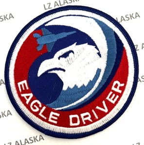 US AIR FORCE F-15 EAGLE DRIVER SWIRL PARCHE (AFF) USAF - Imagen 1 de 3