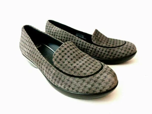 Zapatos zuecos DANSKO Debra Houndstooth EU 36 EE. UU. 5.5 6M gris/negro gamuza tacón cerrado - Imagen 1 de 8