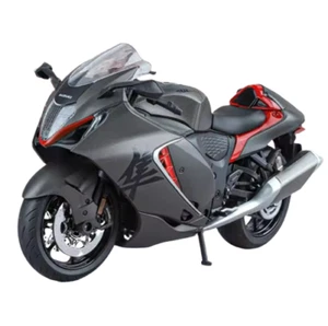 1:9 Suzuki Hayabusa Diecast Motorcycle Model Alloy Metal Sound & Light Toy Gift - Picture 1 of 13
