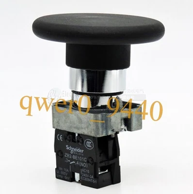 Nuevo interruptor de botón de cabeza de hongo negro Schneider XB2-BR21C de 1 pieza Foto 1 de 3