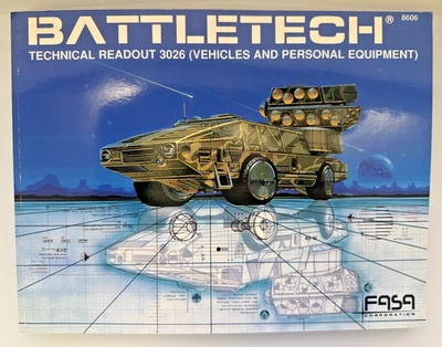 BattleTech Technical Readout 3026 Vehicles and Personal Equipment FASA #8606 - Image 1 of 4
