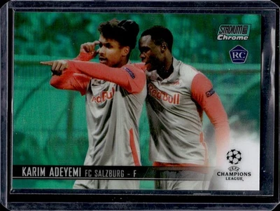 Karim Adeyemi 2021-22 Stadium Club Chrome #20 Rookie Green Refractor /99 - Image 1 of 2