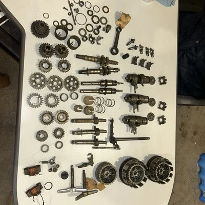 SUZUKI TC90 BLAZER TRANSMISSION GEAR SET shift drum shaft clutch parts lot - Image 1 of 4