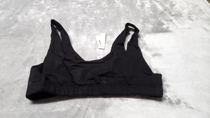 Victoria's Secret Lounge-Bralette schwarz groß angerautes Modal Fleece neu mit Etikett - Bild 1 von 6