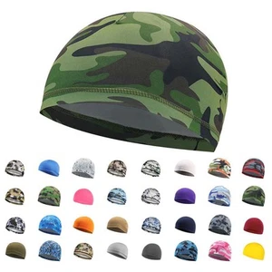 Cooling Bald Dome Skull Cap Helmet Liner Sport Beanie Hat Moisture Sweat Wicking - Picture 1 of 45
