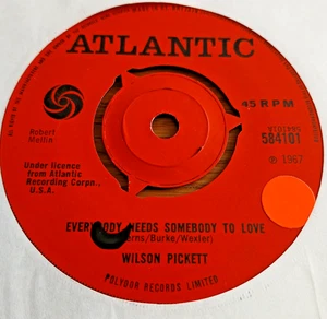 Wilson Pickett   -   Everybody Needs Somebody To Love  -   UK  Atlantic  -  60's - Picture 1 of 2