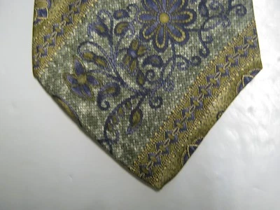 Barrington SILK Tie Necktie 58 x 3.75 green gray blue 14920 - Image 1 of 4
