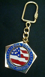 RARE & COLLECTIBLE "BEAUTIFUL KEY TAG" "PGA TOUR MILITARY OUTREACH" RARE PIECE! - Picture 1 of 6