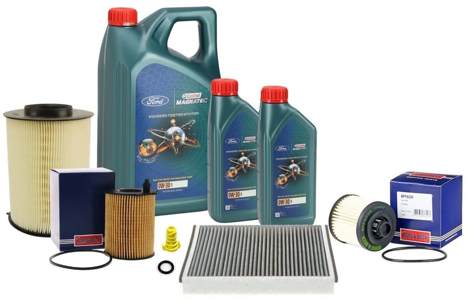Ford Transit Connect 1.5 TDCi Full Service Kit with Genuine Castrol 0w30 Oil - Image 1 of 1