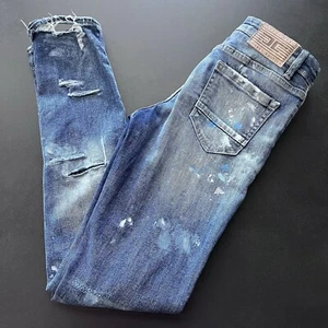 Jordan Craig Legacy Edition Kinder Größe 16 Distressed Farbspritzer Skinny Jeans - Bild 1 von 17