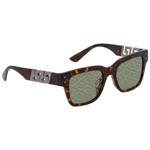 Versace Sunglasses VE4421F 108V8 52mm Havana / Green monogram silver Lens - Picture 1 of 1