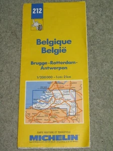 North Belgium: Michelin map 212 Bruges, Rotterdam & Antwerp - 1:200,000 - 1992 - Picture 1 of 2