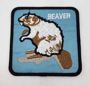 Beaver Iron on Patch - Picture 1 of 3