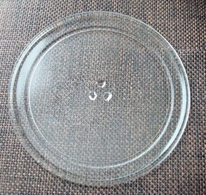 GENUINE GE MICROWAVE OVEN PLATE GLASS TURNTABLE TRAY 12 3/4 INCH WB49X10061 B1.7 - Picture 1 of 4